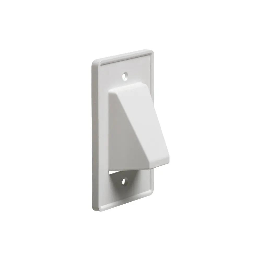 Arlington 1 Pc Scoop Plate Black - Reversible Cable Entrance 1