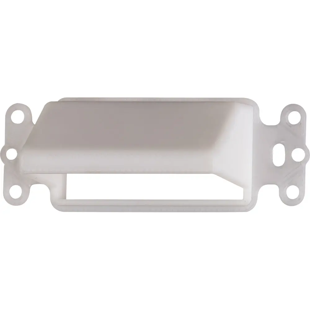 Arlington 1G Horiz Scoop Plt/Blk - Reversible Cable Entrance Hood 1