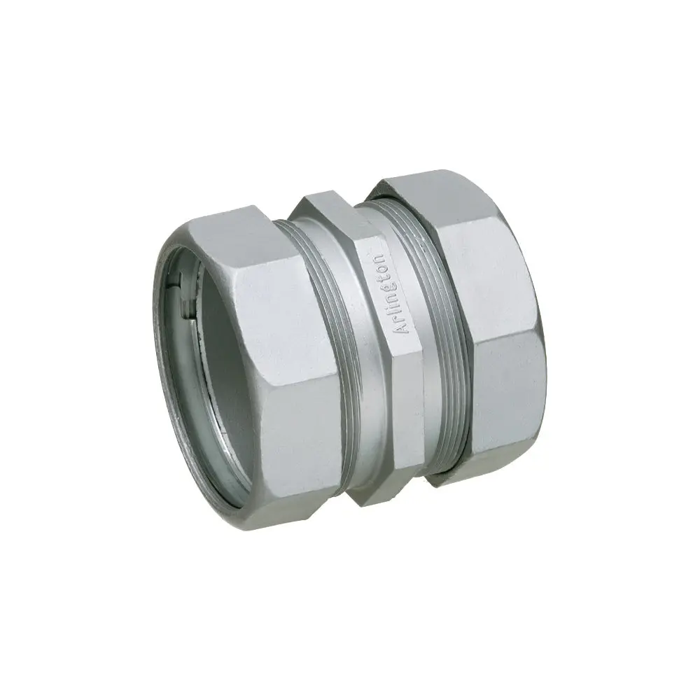 Arlington 2-1/2" Emt Comp. Coupling - Zinc, Concrete & Rain Tight 1