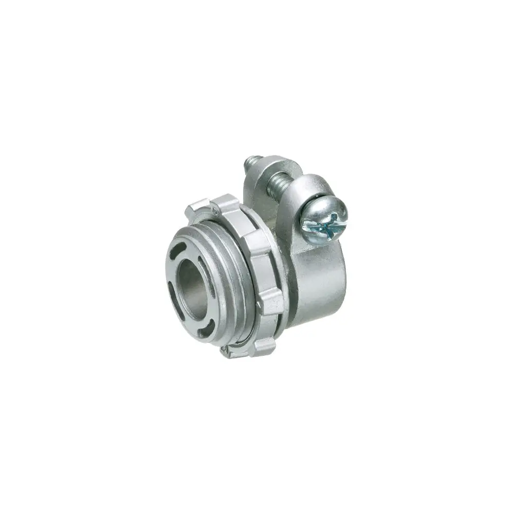 Arlington 3/8" Flex Conn Rnd End - Zinc Die-Cast, Tight Seal 1
