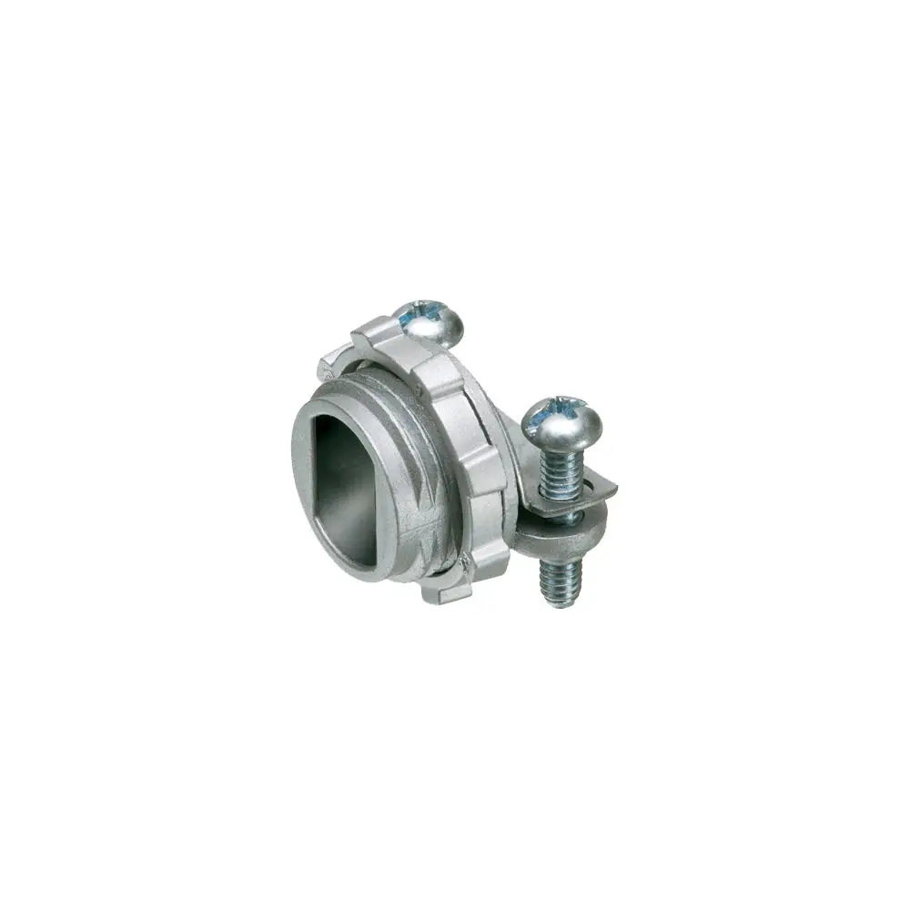 Arlington 3/8 Mc-Bx Con W/Square Zinc Die-Cast Cable Connector 1