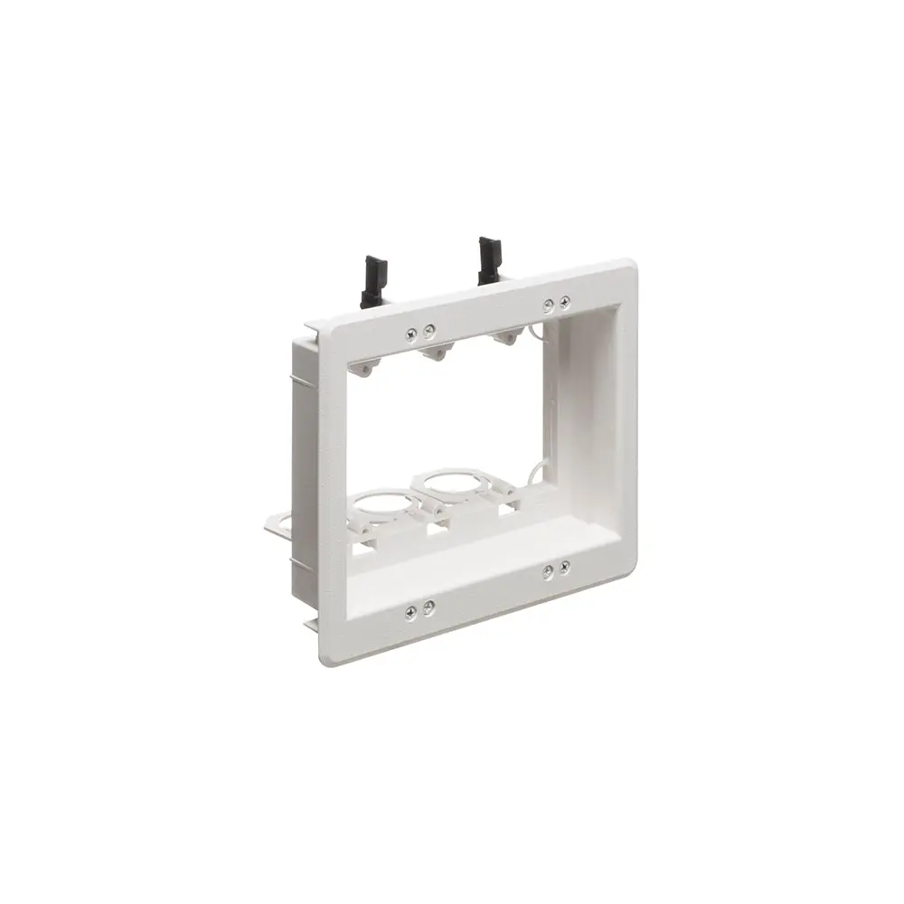 Arlington 3G Low Volt. Mtg Brack Wh - Paintable 3-Gang Bracket 1