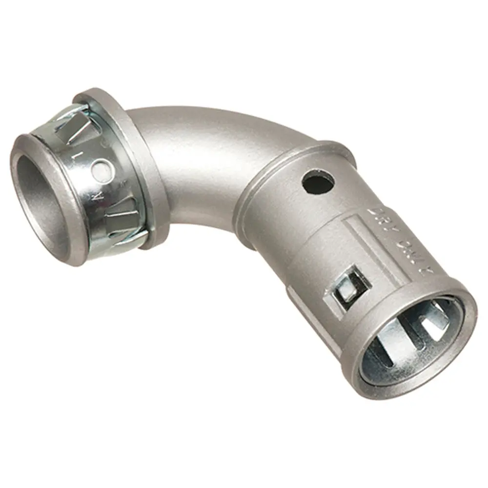 Arlington 90 Deg Snap2it Connect 3/8 - Zinc Die-Cast Cable Connector 1