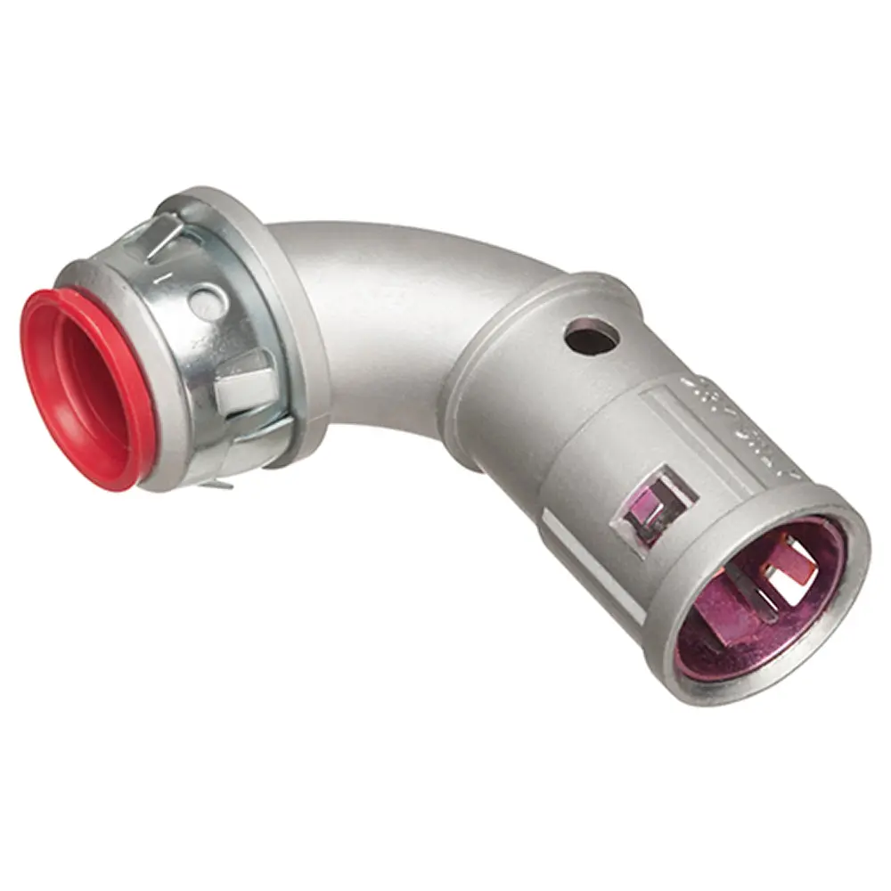 Arlington 90 Deg Snap2it Connect Ins - Zinc Die-Cast Cable Connector 1