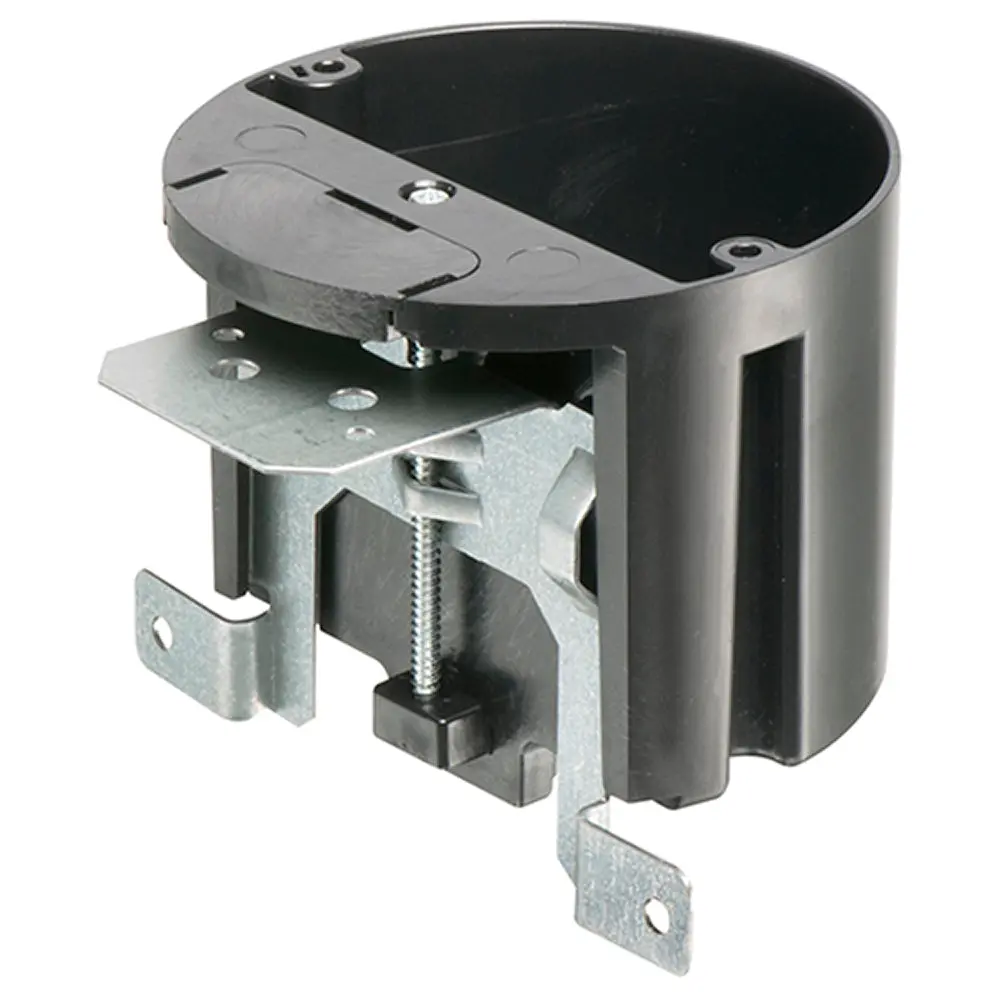 Arlington Adj Ceiling Box W/ Ground Clip, Non-Metallic, Fire Rated 1