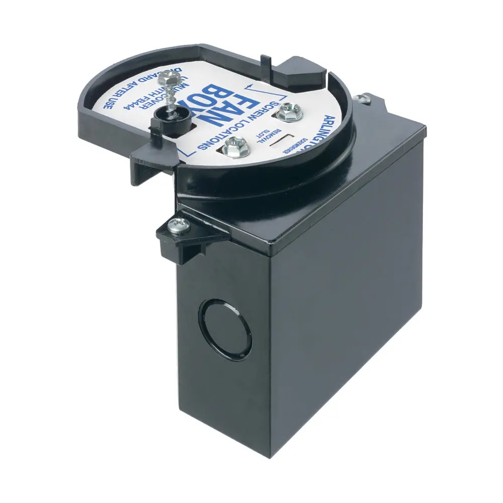 Arlington Fan Box 26.2 Cu. In. - L-Shaped Mount, 70Lb Fan Rated 1