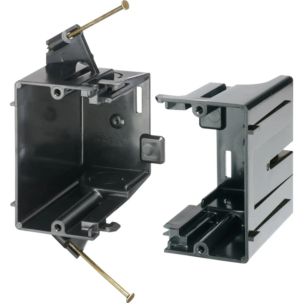 Arlington Gangable Box Nail-On, 2-Gang Plastic For New Construction 1