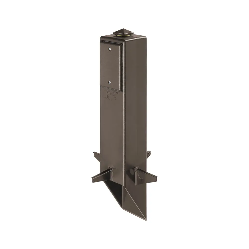 Arlington Garden Post Bronze - Outdoor Light/Gfci Support 1