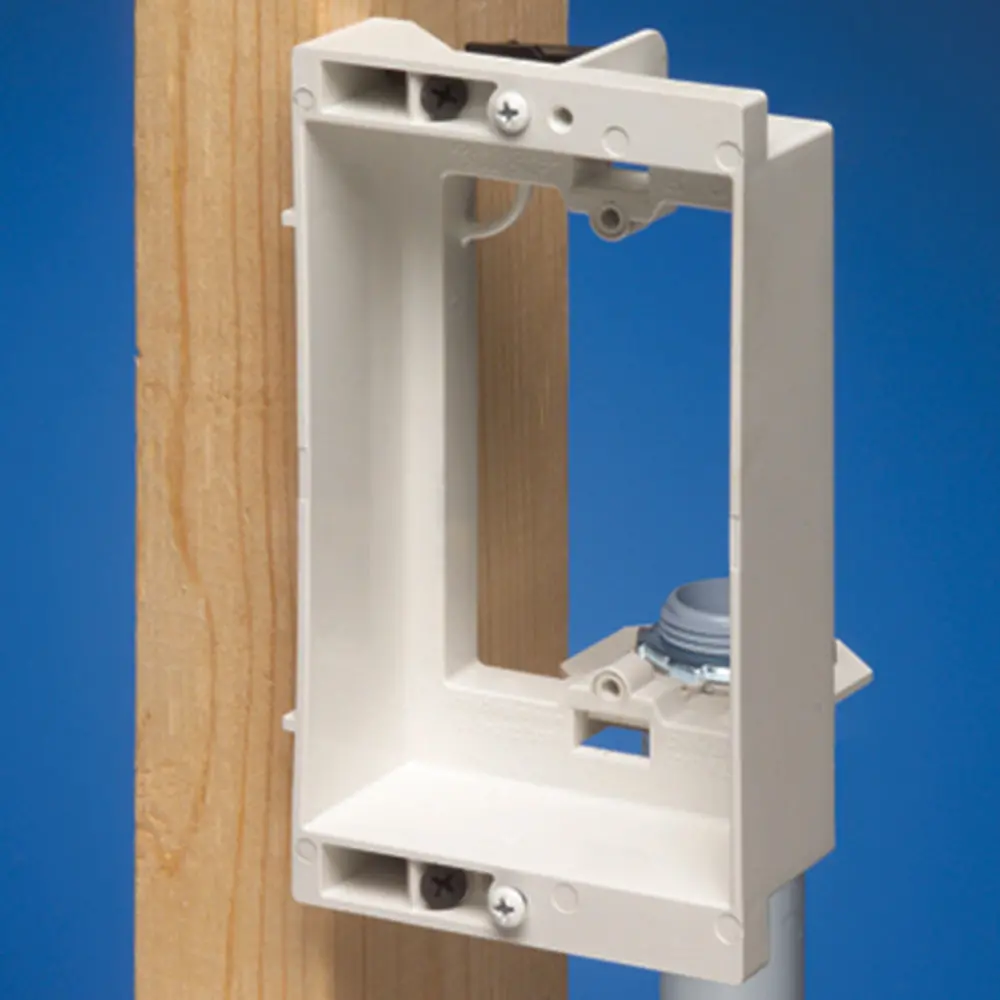 Arlington Low Volt. Mtg Bracket W - Recessed, Paintable, Single Gang 1