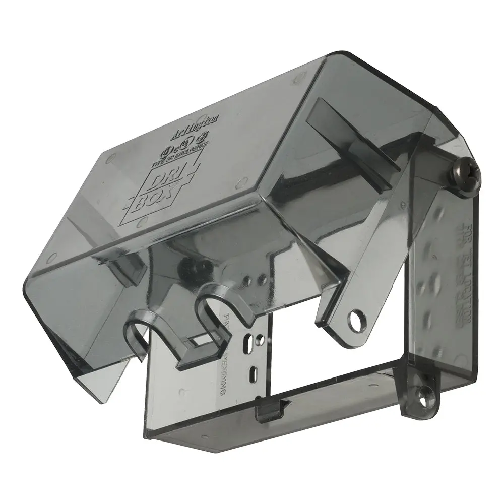 Arlington Pl D.B. Adpt Horz Tin With Clear Cover, Single Gang 1