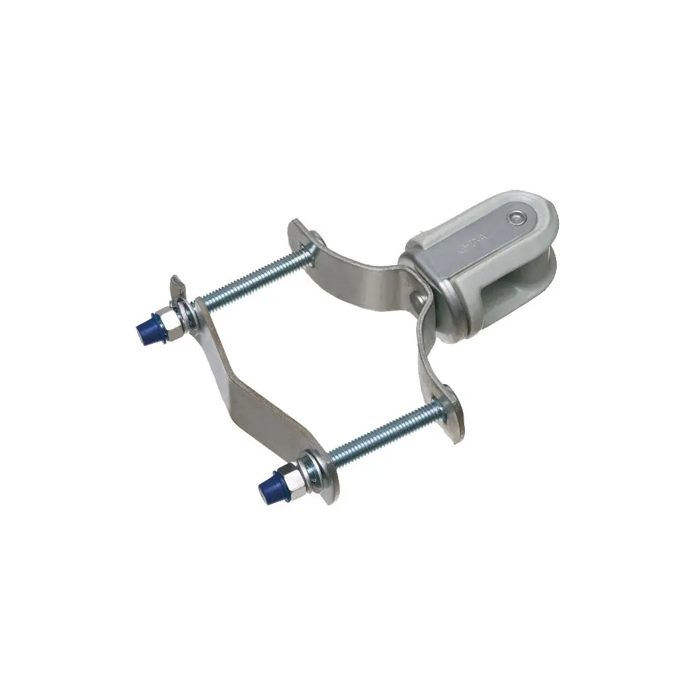 Arlington Porcelain Wire Holder 1.25-3", Steel Clip, 1