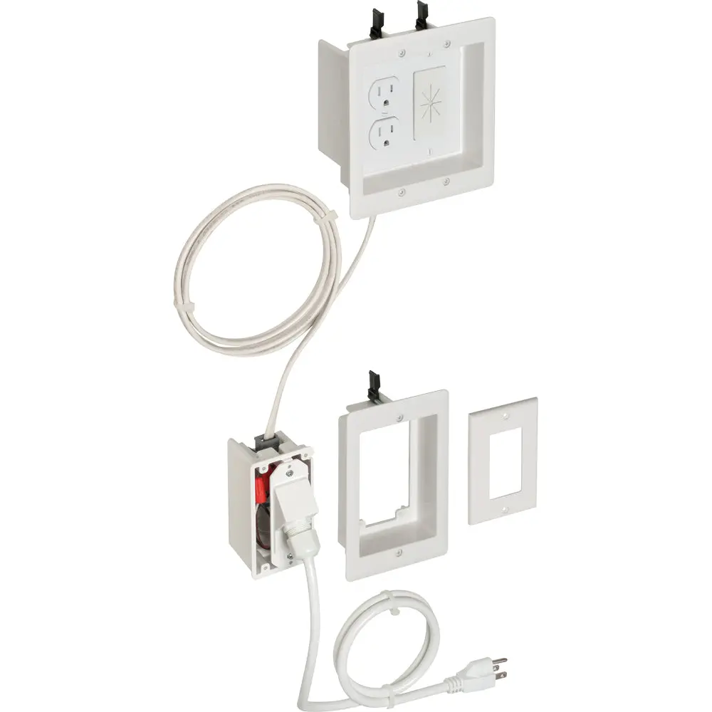 Arlington Prewired Tv Bridge Kit 3Gnggc - Non-Metallic, 2-Gang 1