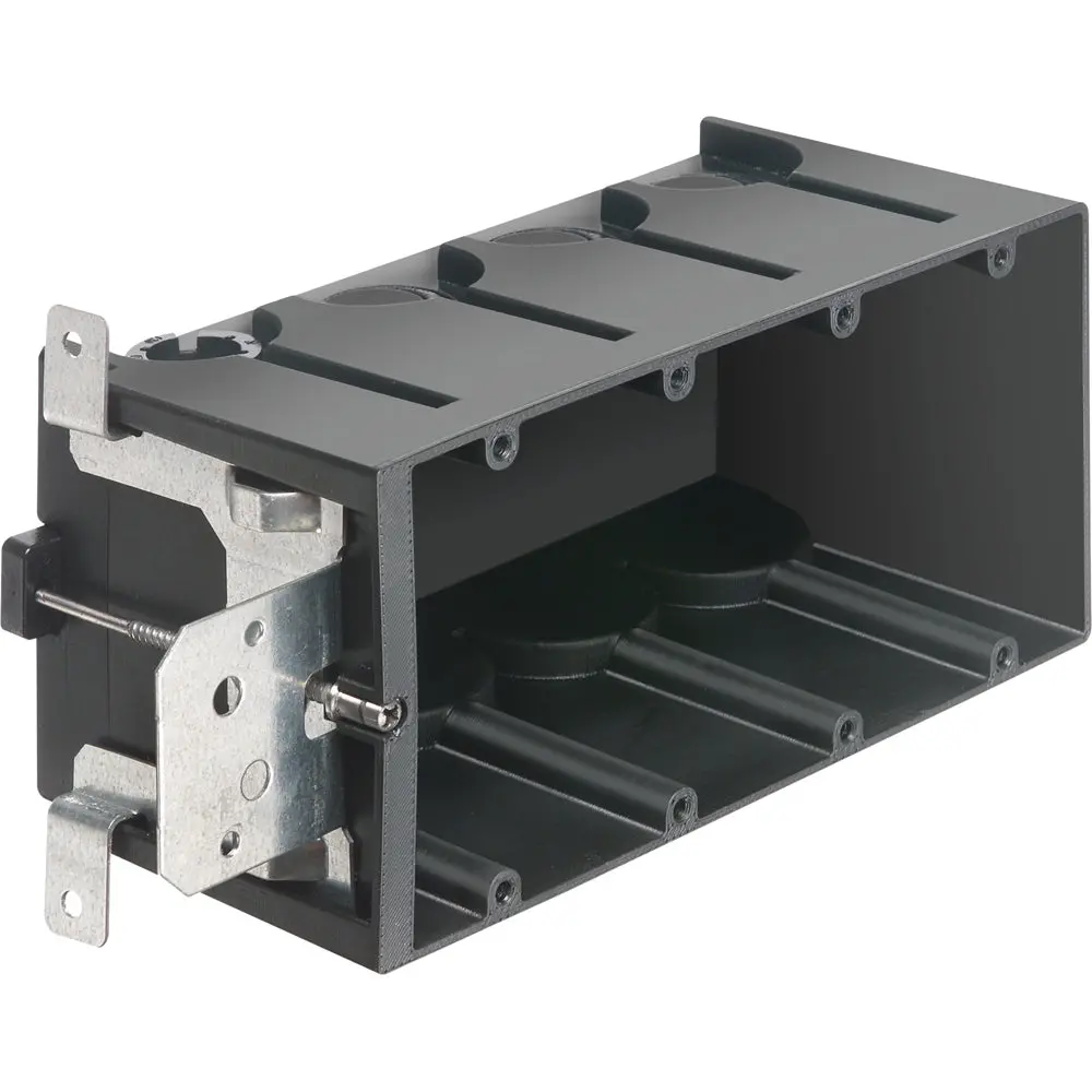 Arlington Screw Mount Adapt Box 4Gc - Adjustable 4-Gang, Non-Metallic 1
