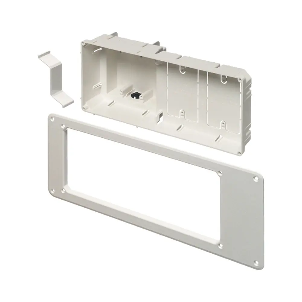 Arlington Tv Box Black Gc - 4 Gang Recessed For New Construction 1