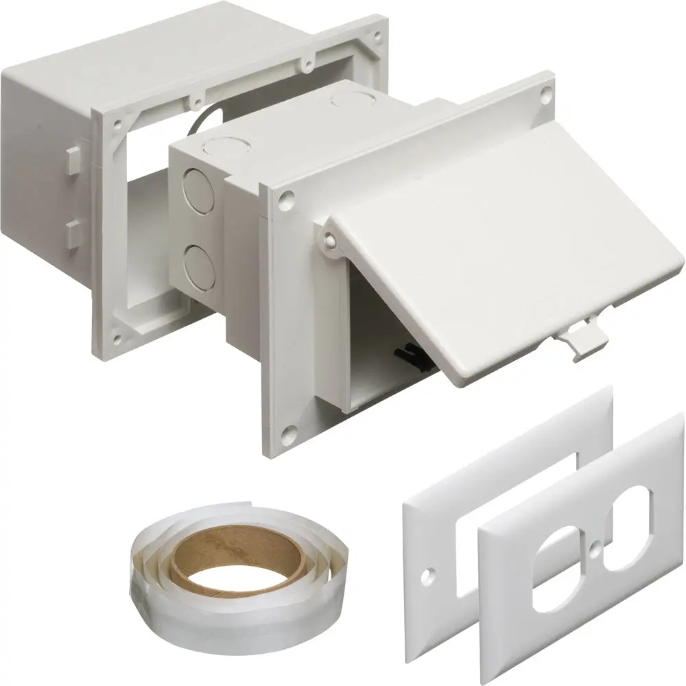 Arlington Vertical Inbox Kit - Weatherproof, White Cover & Box 1