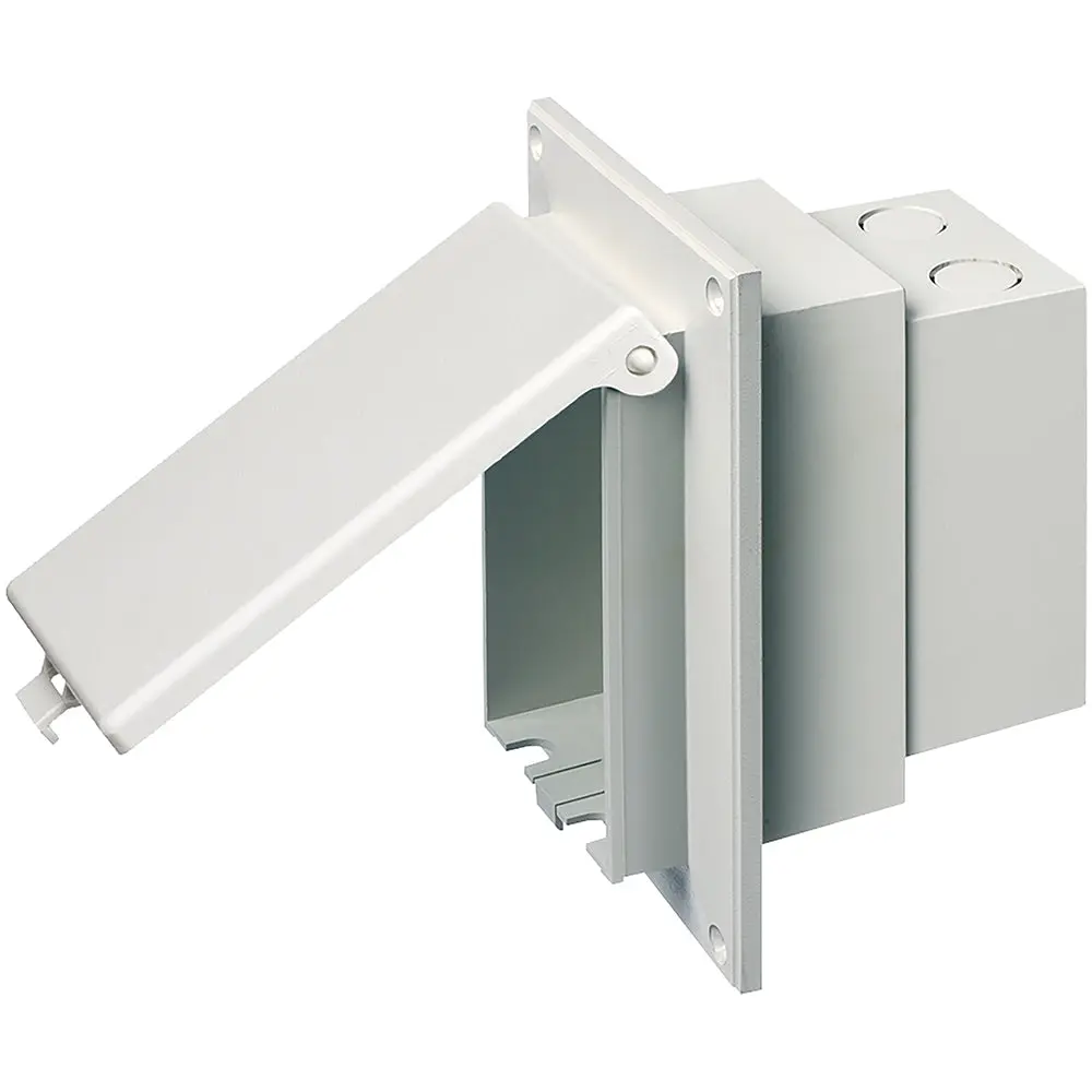 Arlington White O/D Recept. Box Rwgc - Low Profile Weatherproof Cover 1