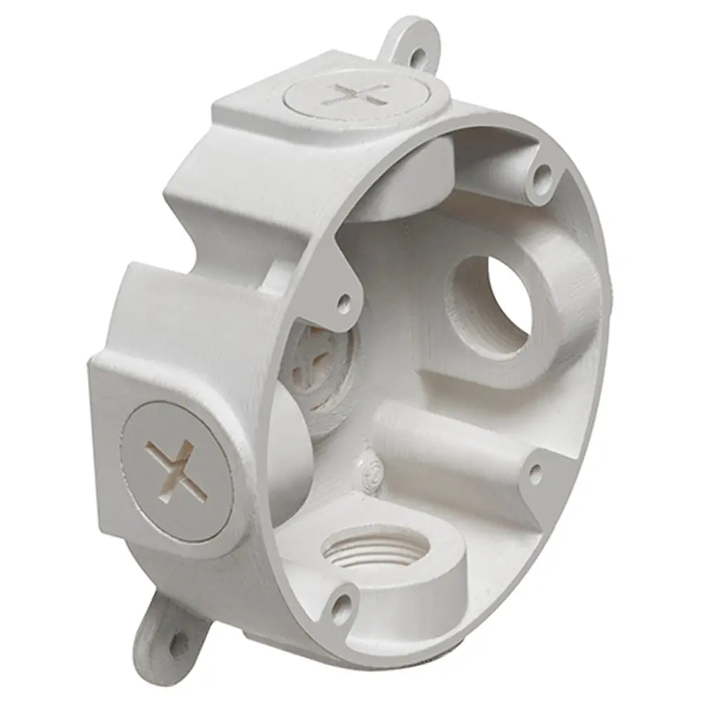Arlington White Raintight Fanbox - Weatherproof Non-Metallic Box 1