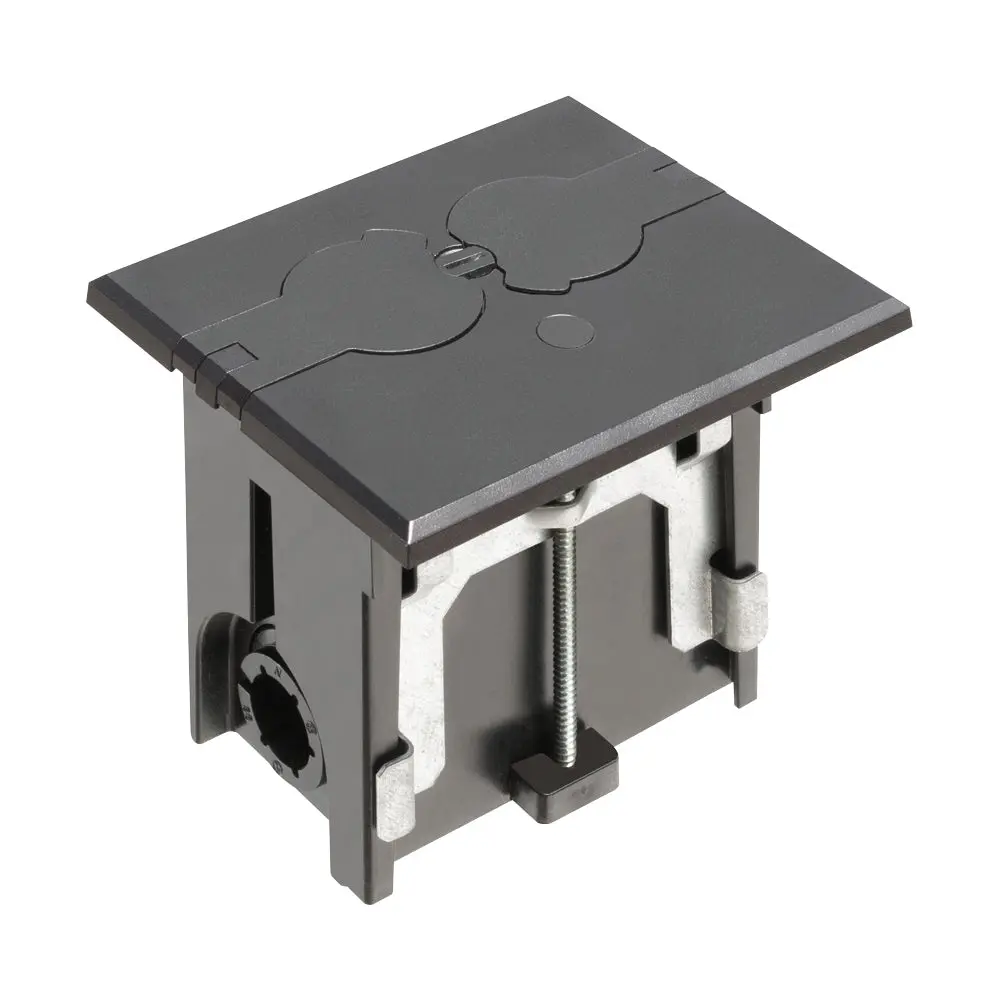 Black Floor Box - Flip | Arlington Non-Metallic Adjustable 1
