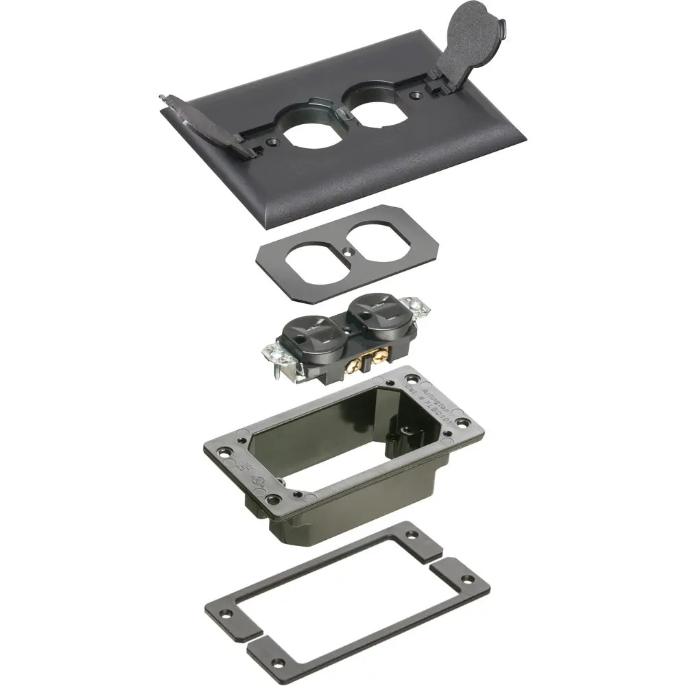 Blk Flip Lid Conc Kit - Arlington Concrete Floor Trim Box 1