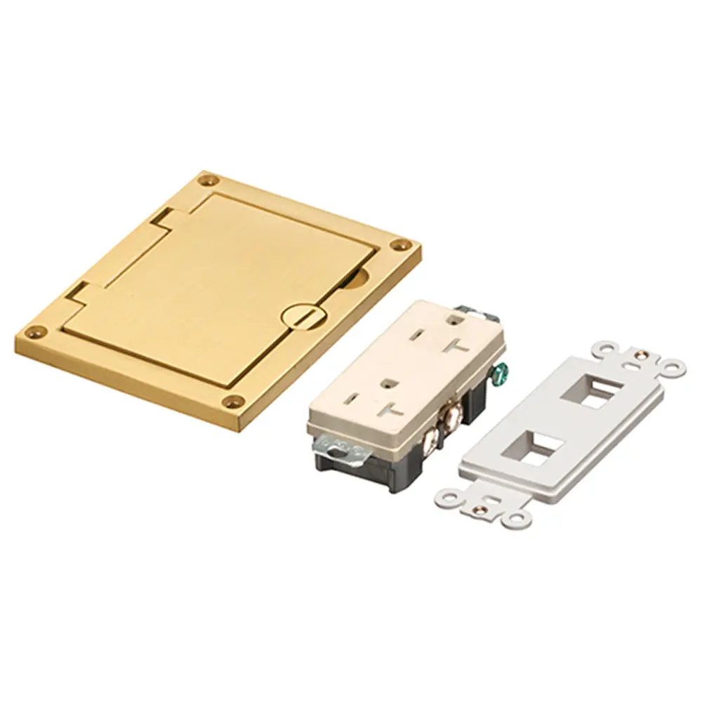 Brass Con Fl Bx Cover - Arlington Brass Gang Cover Kit With Lid 1