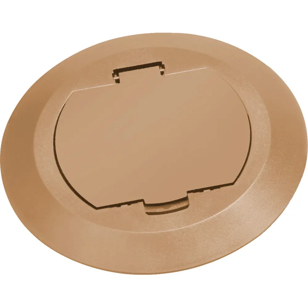 Caramel Flr Box Cover By Arlington – Round Plastic Kit With Flip Lid 1