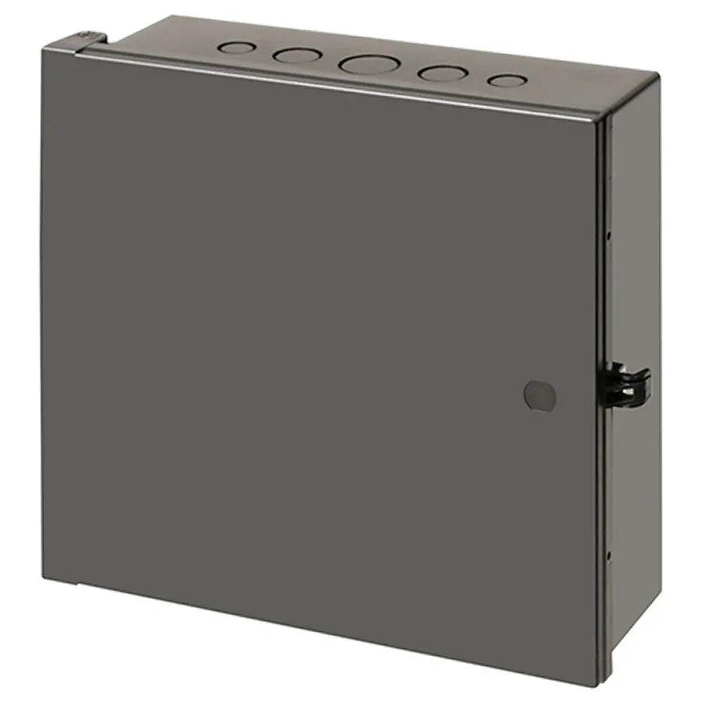 Equipment Box (11"X11") Bl - Black, Outdoor Nema 3R Enclosure By Arlington 1