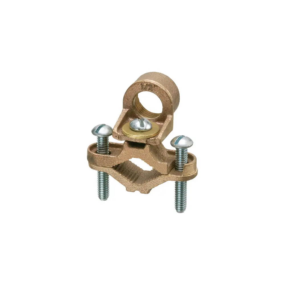 Ground Clamp 1/2" Hub - Arlington Solid Brass Rigid Conduit 1