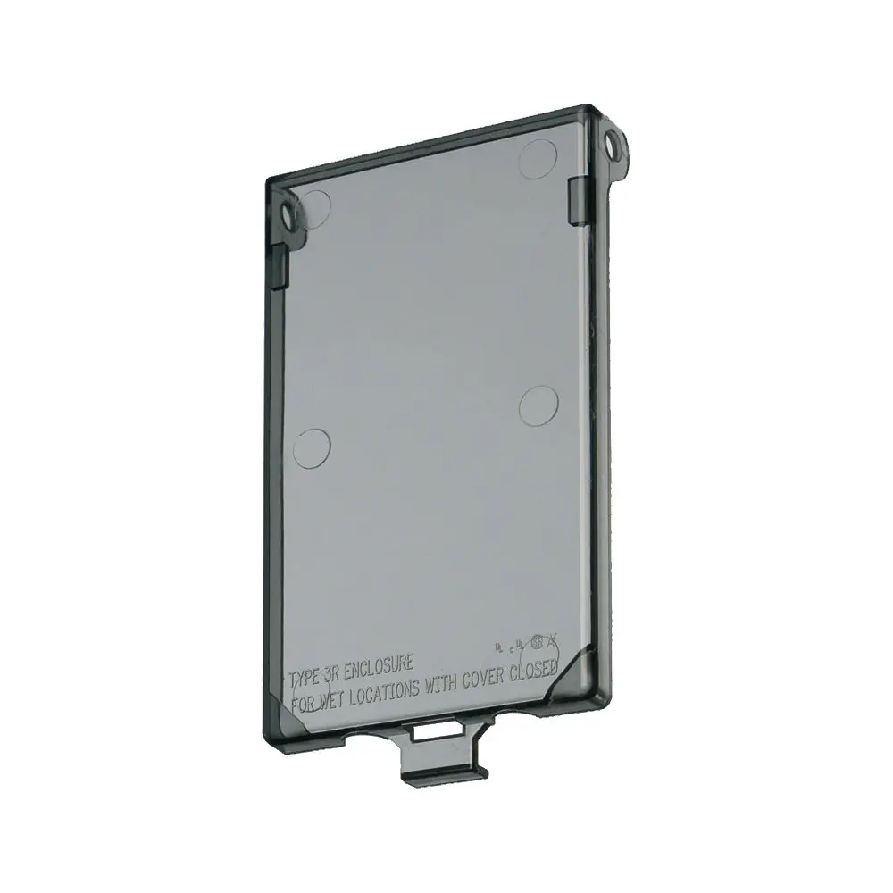 In Box Cover White Horizontal - Arlington Durable Single Gang Cover 1