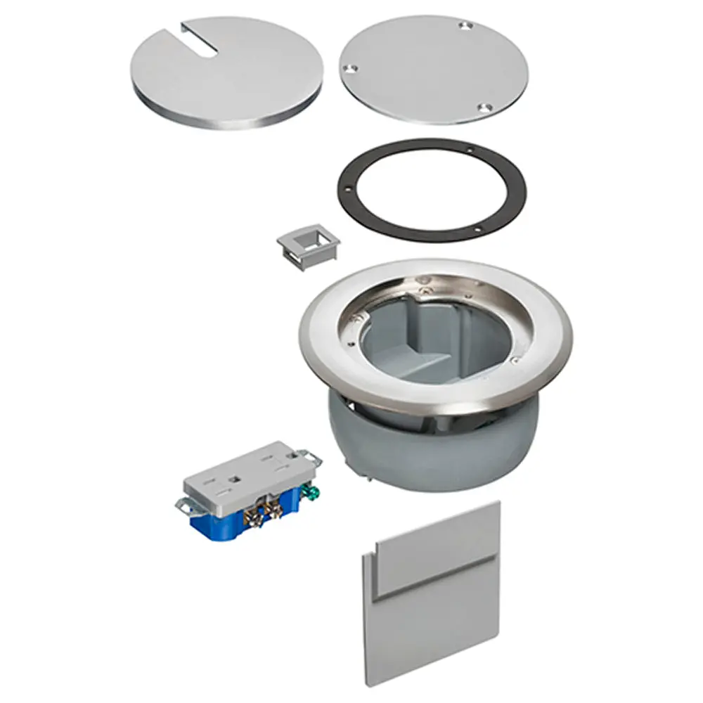Nickel Covr W/ Decore - Arlington In-Box Cover Kit For Concrete 1
