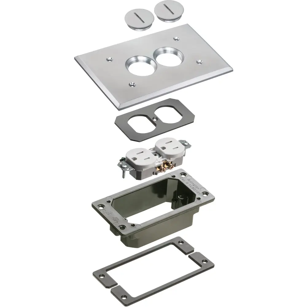 Nickel Trm Kit-Concret For Arlington Concrete Floor Boxes 1