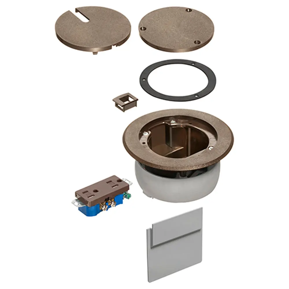 Recessed Brown Fb W/ D - Arlington In Box Cover Kit For Concrete 1