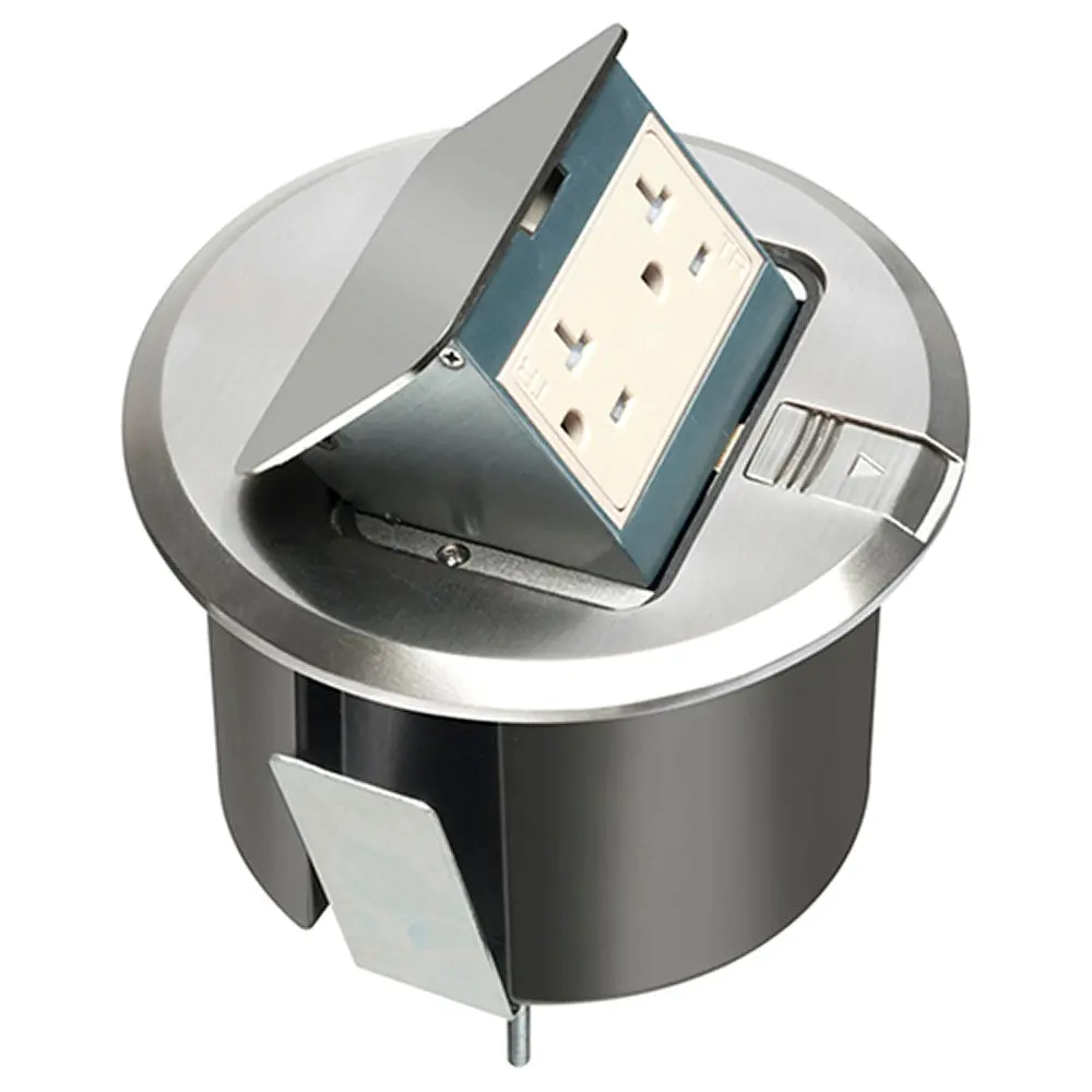 Round Trapdoor W/Nickl - Arlington Pop-Up Counter Box Kit 1