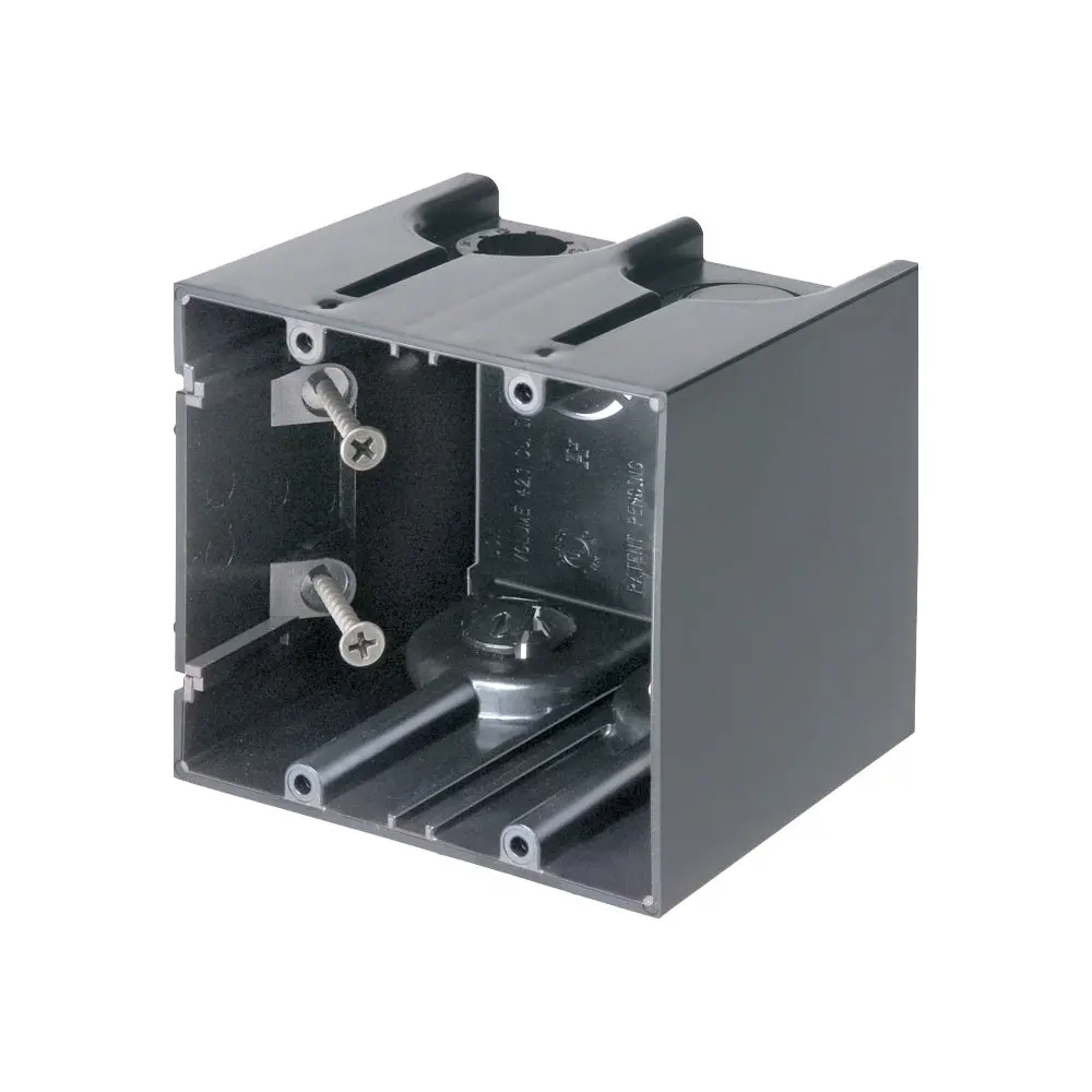 Screw Mount Device Box 2Gc By Arlington - Non-Metallic, 2-Gang, Vertical 1