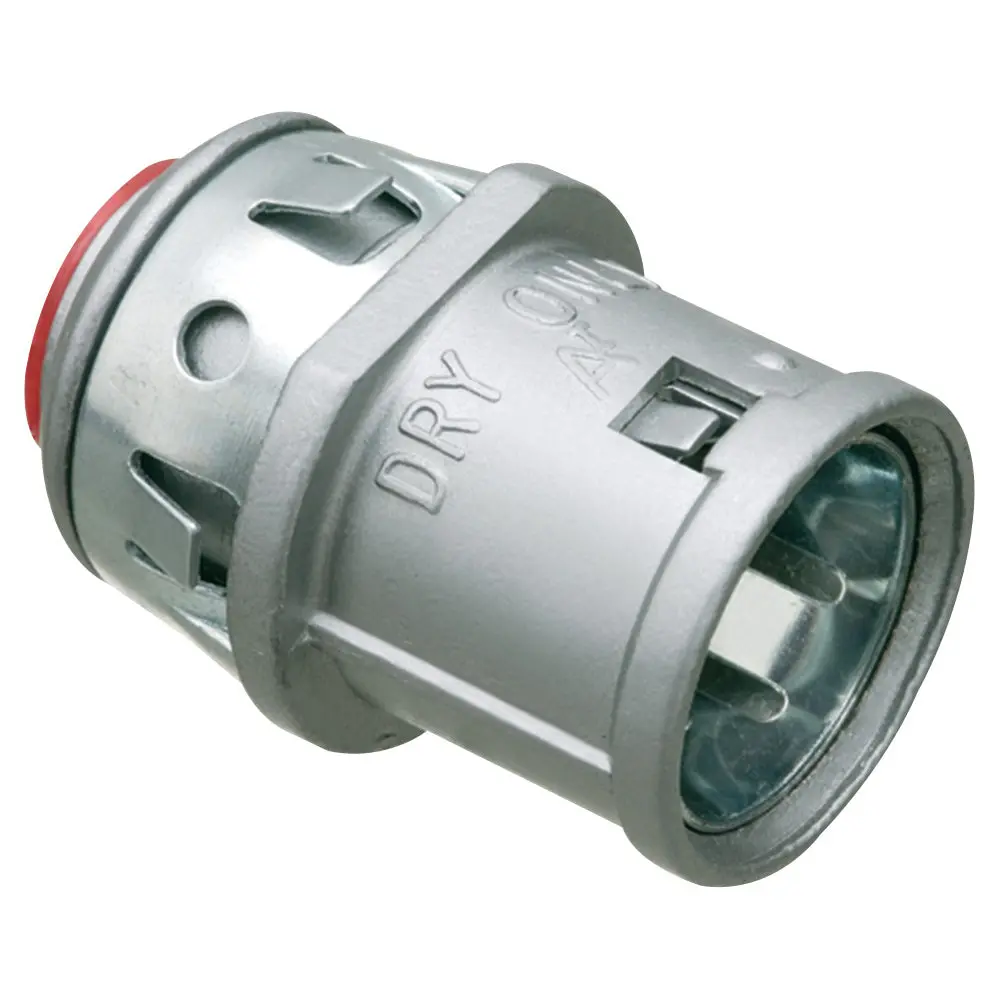 Snap2it 3/8" Snap In Connection - Arlington Zinc Mc Cable Connector 1