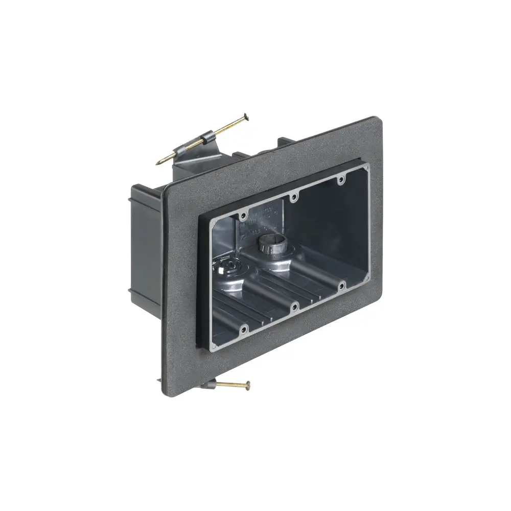 Vapor Box 3G Nail-On Gc - Arlington Non-Conductive Outlet Box 1