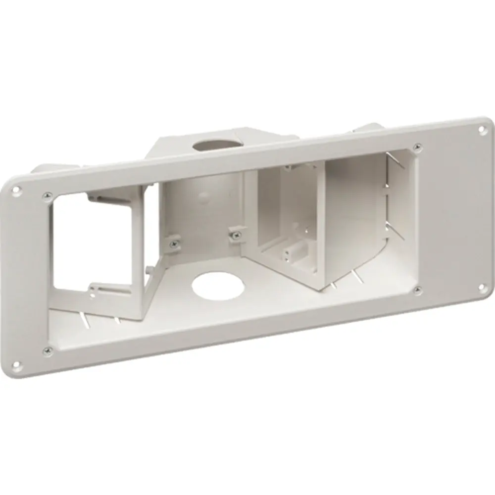 White Tv Box - Arlington Recessed Combo With Paintable Trim 1