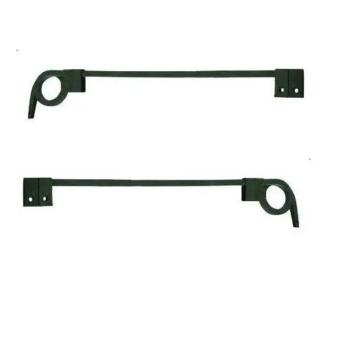 Fortpro Black Straight Spring Steel Mud Flap Hanger - 1 Coil Pair | F247591 1