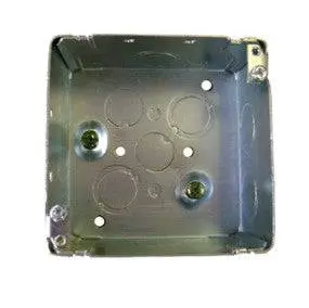 52171-K 4" Square Steel Conduit Box With Concentric Knockouts 1