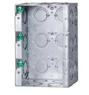 Mbd-3K 3 Gang Masonry Box That Is 3-1/2" Deep 63Cu.In. With Concentric Knockouts 1