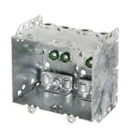2104-Lle2 Two Gang Device Box With Clamps 1