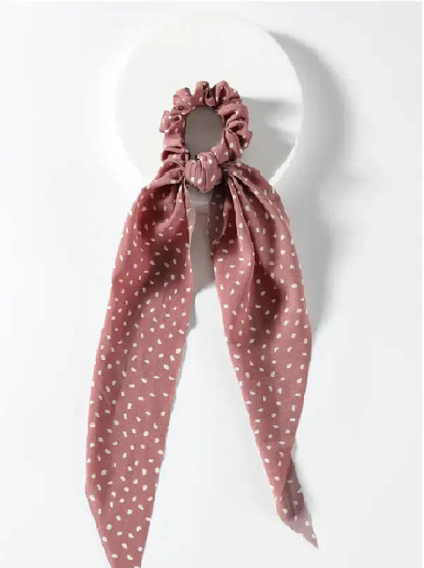 Scrunchie Scarf In Blush 1