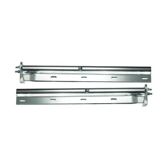 Fortpro 28" Straight Chrome Steel Mud Flap Hanger | F247585 1