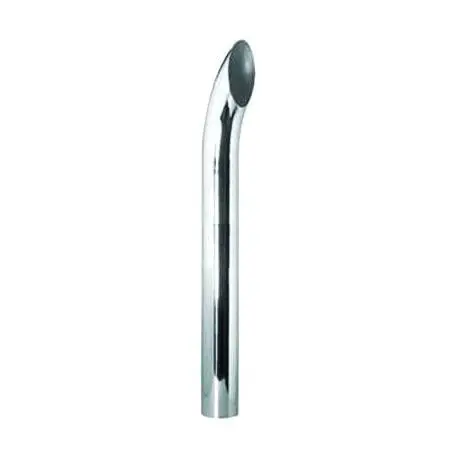 Fortpro 5" O.D. Chrome Curved Exhaust Stack Pipe 1