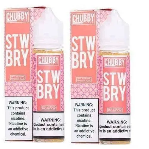 Bubble Strawberry Ejuice By Chubby Bubble Vapes 120Ml 1