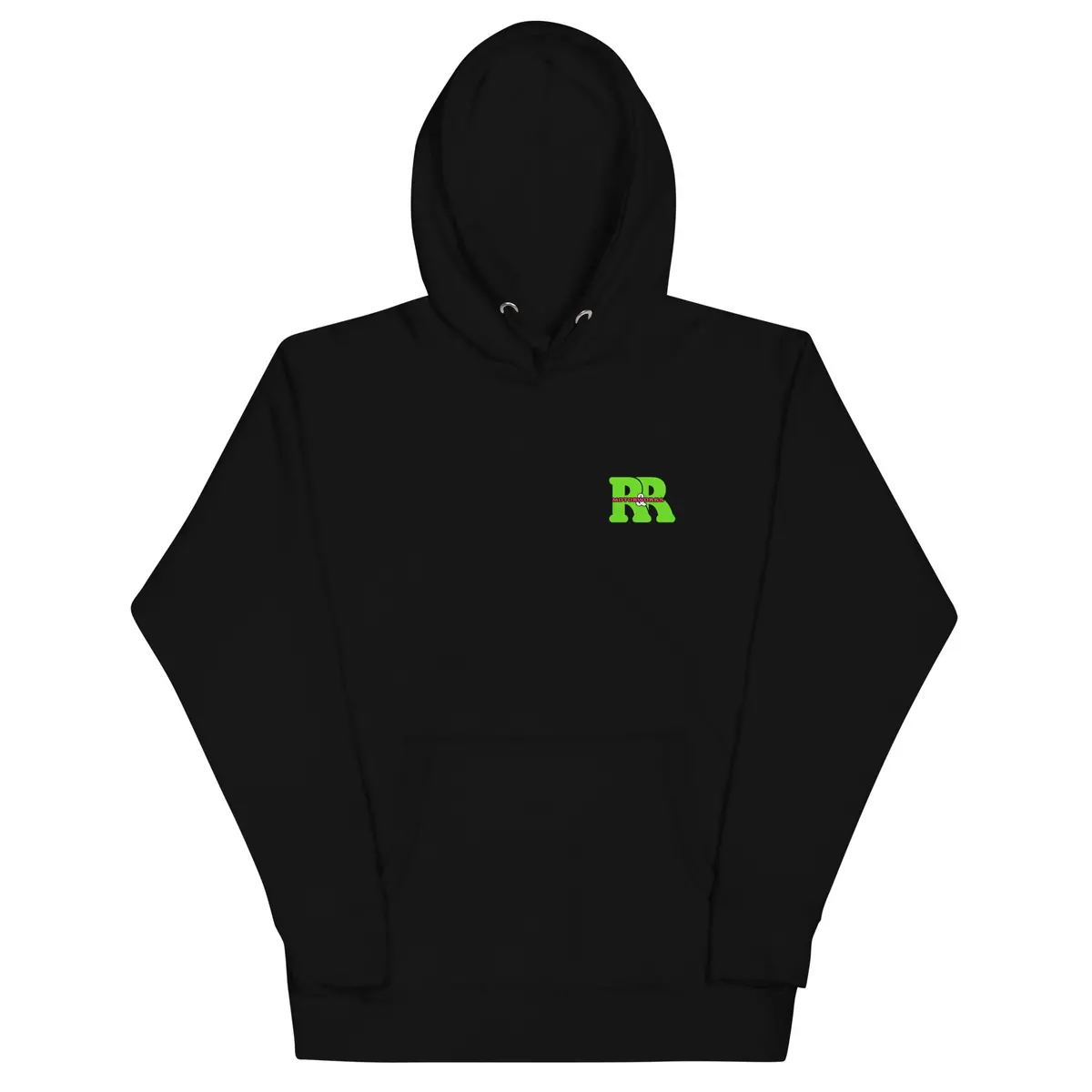 R&R Motorworks Hooded Sweatshirt (Green Front Logo) 1