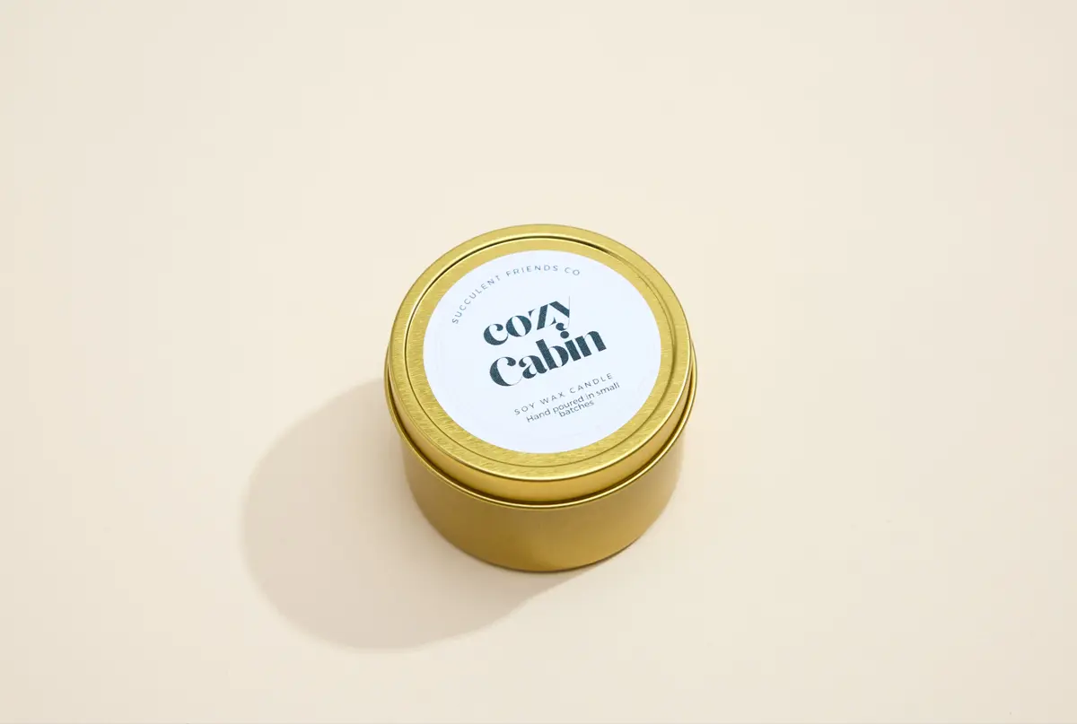 Cozy Cabin 4 Oz Soy Candle 1