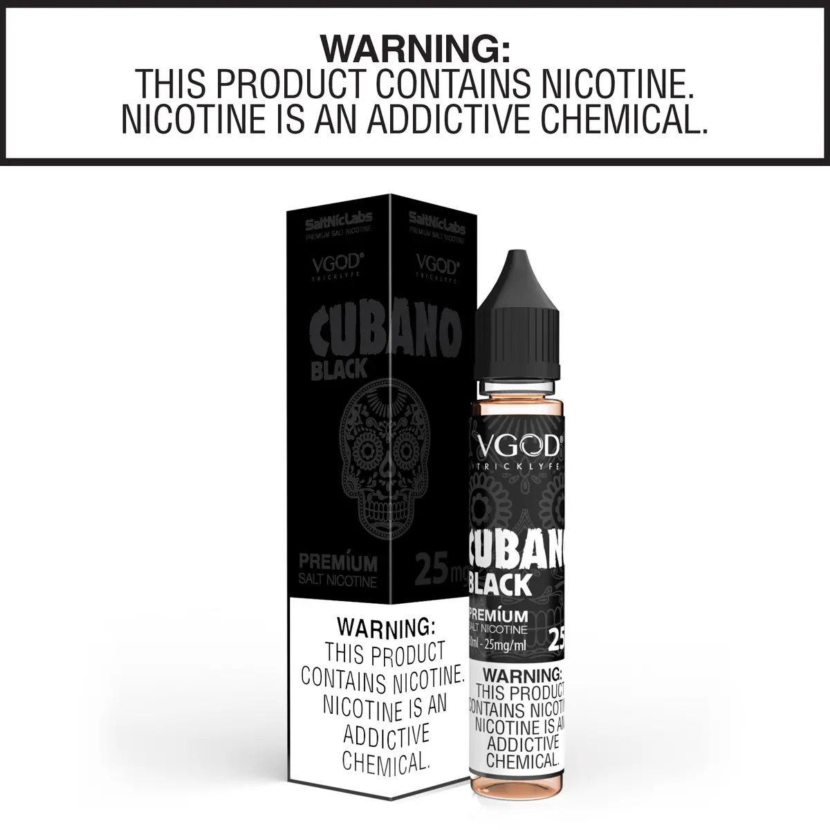 Cubano Black By Vgod Nic Salt Collection 30Ml 1