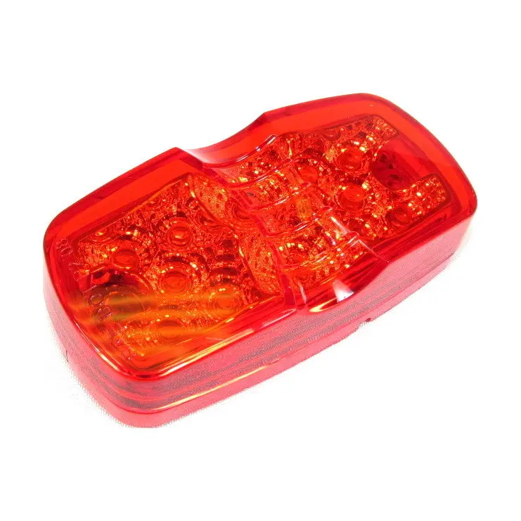 Fortpro 4" X 2" Clearance/Marker Double Bullseye Trailer Led Light With 12 Leds 4