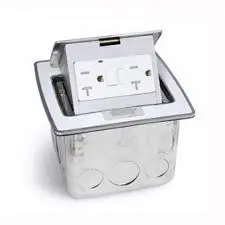 Countertop Electrical W/2 Usb Ports - Stainless Steel (15 Amp) 1