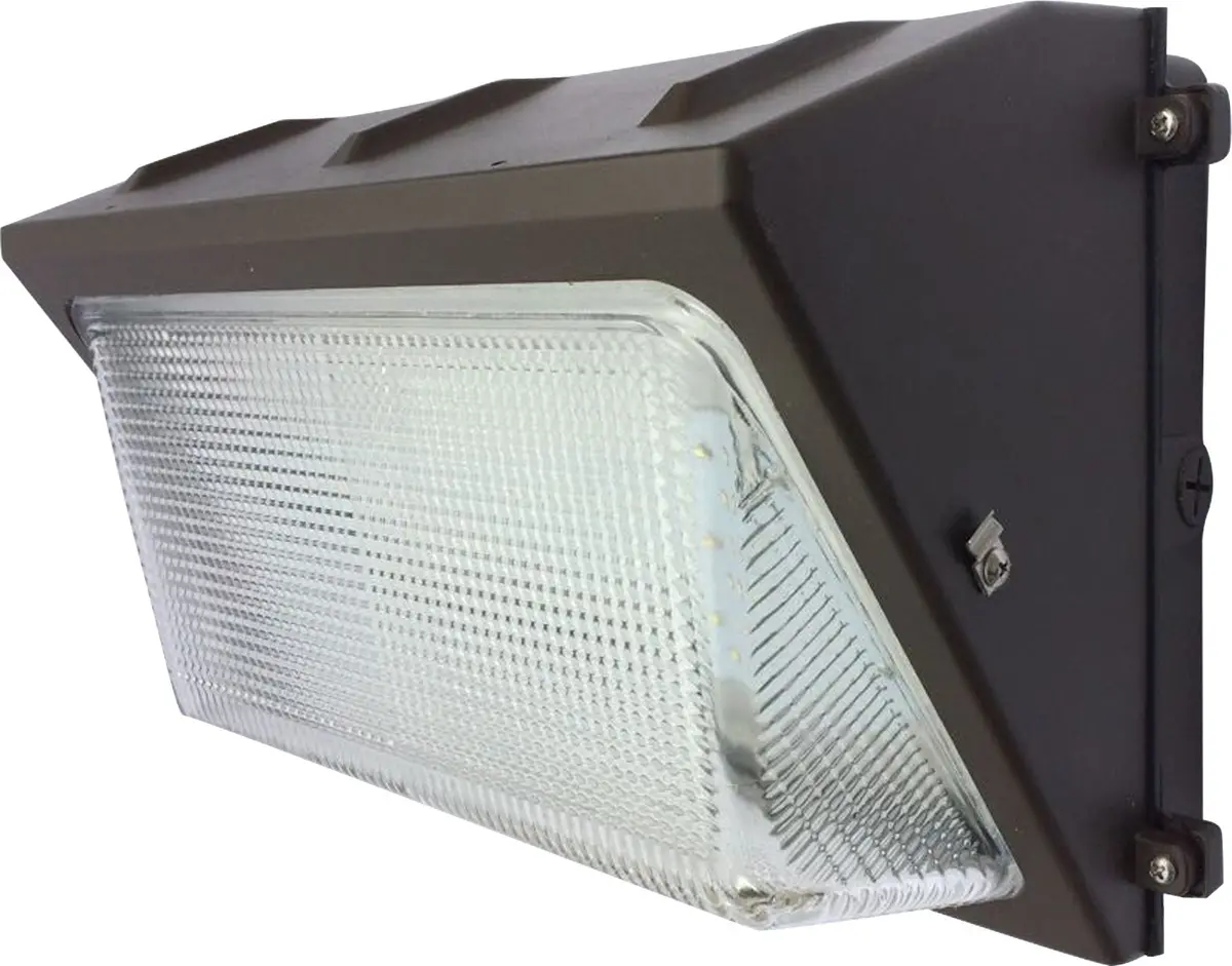 Dlc V4.0 Certified 80W Led Glass Wallpack By [Manufacturer Name] - 9800Lm, 4000K, 0-10V Dimming, For Indoor/Outdoor Use 1